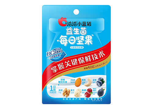 壹号娱乐小蓝袋益生菌每日坚果